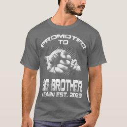 Promoted To Big Brother Again Est 2023 Funny Fathe T-Shirt