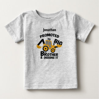 Promoted to BIG Brother and Digging it. Editable Baby T-Shirt