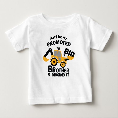 Promoted to Big Brother Baby Fine Jersey T_Shirt