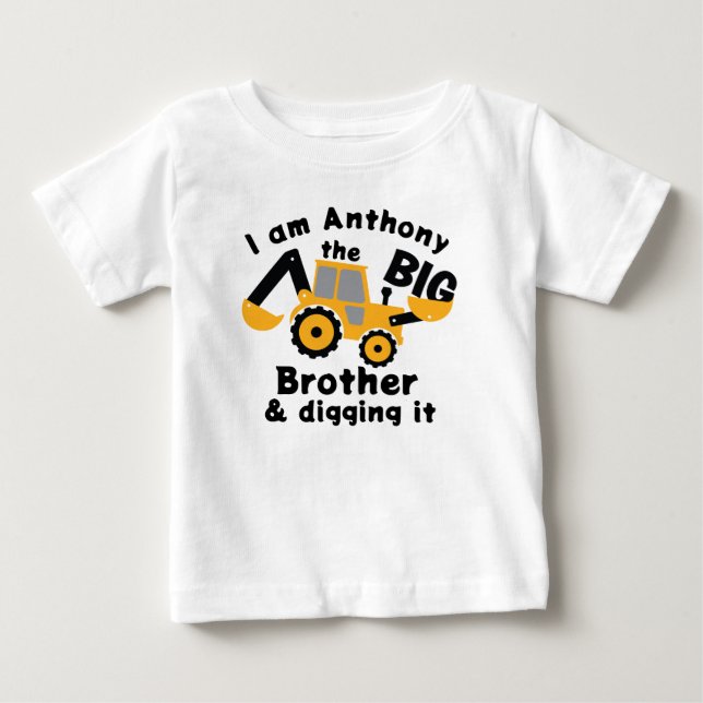 Promoted to Big Brother Baby Fine Jersey T-Shirt (Front)