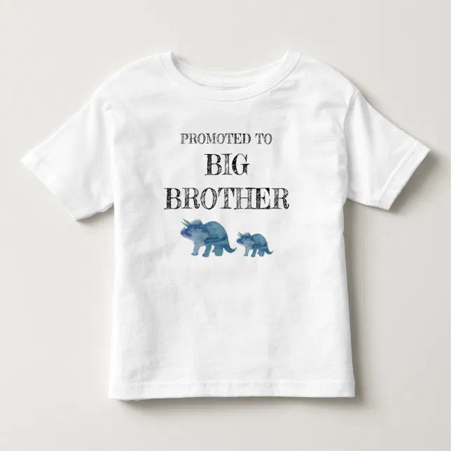 Promoted To Big Brother Dinosaur T Shirt Zazzle