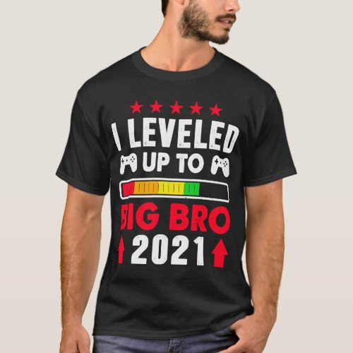 Promoted To Big Brother Est 2021 Leveled Up To Big T_Shirt