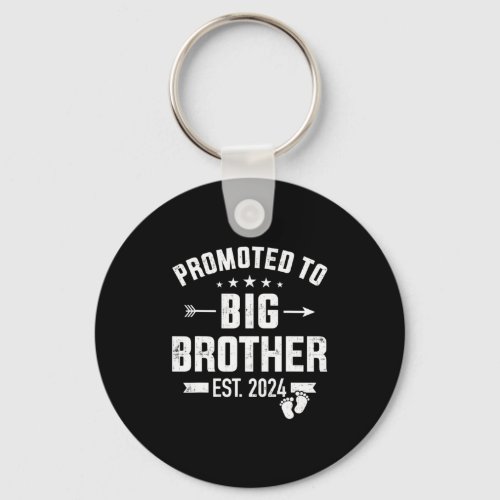 Promoted to big brother est 2024 keychain