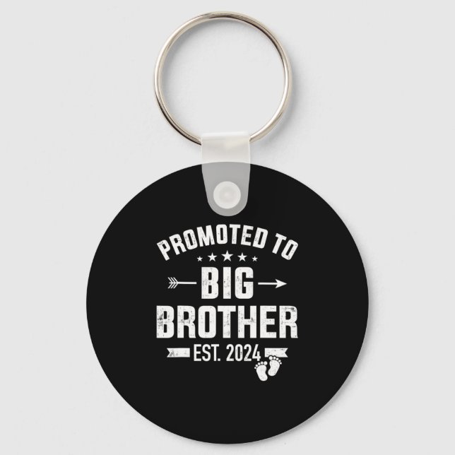Promoted to big brother est. 2024 keychain (Front)