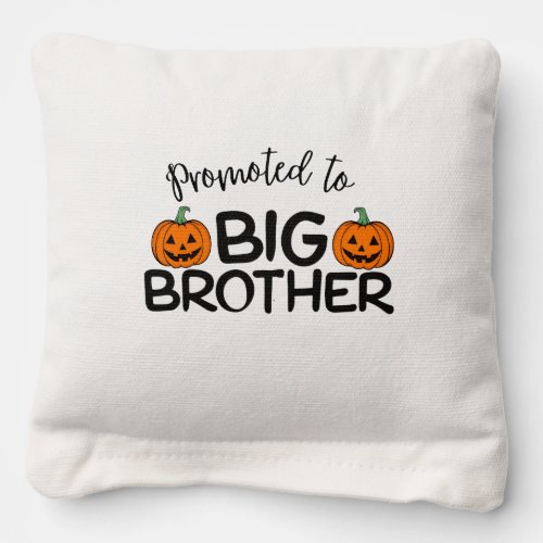 Promoted to Big Brother Halloween Pumpkin  Cornhole Bags