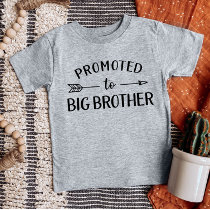 Promoted to Big Brother Matching Sibling Baby T-Shirt