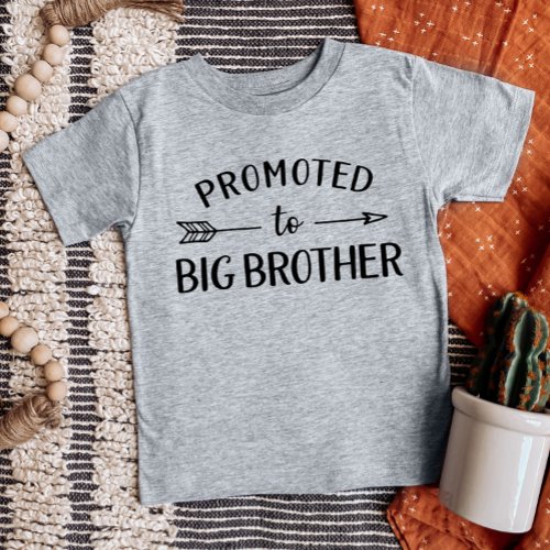 Promoted to Big Brother Matching Sibling Baby T_Shirt