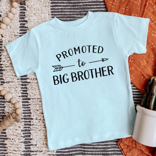 Promoted to Big Brother Matching Sibling Toddler T-shirt (Creator Uploaded)
