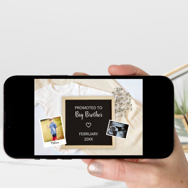 Promoted To Big Brother Second Baby Pregnancy Announcement (Front Digital)