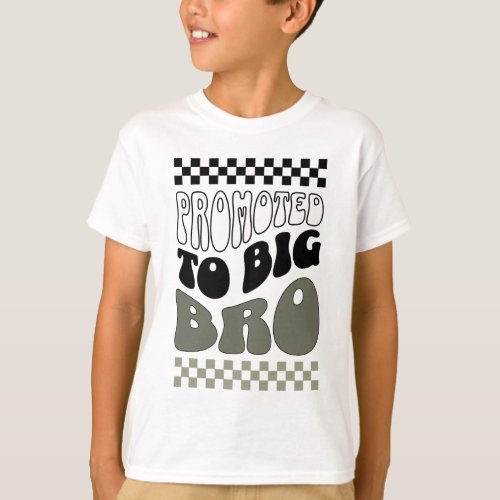 Promoted to Big Brother Shirt Toddler Baby Boys T_