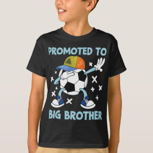 Promoted To Big Brother Soccer Design T-Shirt