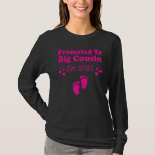 Promoted To Big Cousin 2023 Baby Announcement   T-Shirt