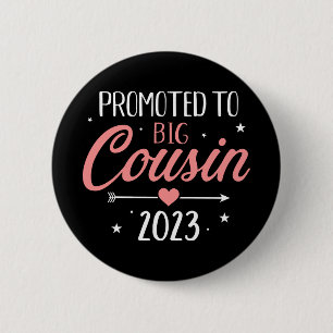 Promoted to big cousin 2023 pregnancy announcement button