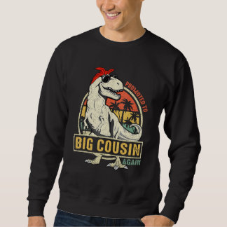 Promoted To Big Cousin Again Dinosaur Rex Sweatshirt