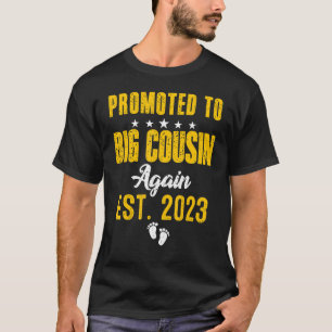 Promoted To Big Cousin Again Leveling Up To Big Co T-Shirt