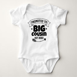 Promoted To Big Cousin Awesome Future Presents  Baby Bodysuit