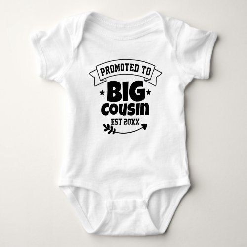 Promoted To Big Cousin Awesome Future Presents  Baby Bodysuit