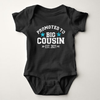 Promoted to big cousin established 2021 baby bodysuit