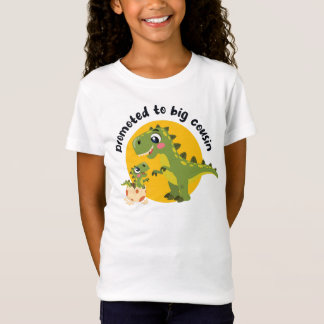 Promoted to big cousin - kid dinosaur (light) T-Shirt