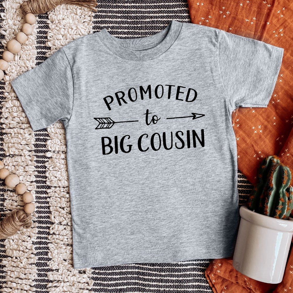 Discover Promoted to Big Cousin Matching Family Baby Personalized T-Shirt