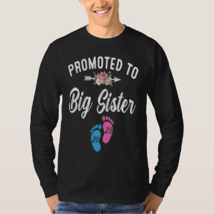 Promoted To Big Sister 2023 Pregnancy Announcement T-Shirt