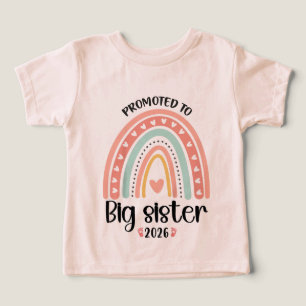 Promoted To Big Sister 2026 Toddler Girls T-shirt