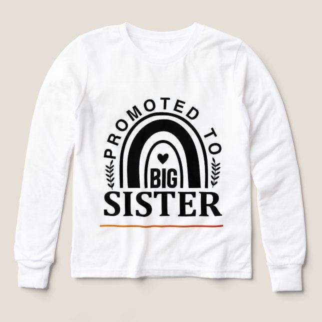 Promoted to big sister, big brother shirt, 2026 Tri-Blend shirts (Design Front)
