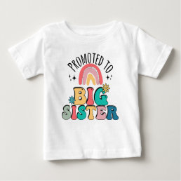 Promoted to big sister, Boho Design for pregnancy  Baby T-Shirt