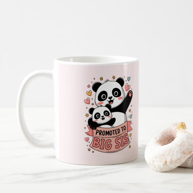 Promoted to Big Sister Coffee Mug (With Donut)
