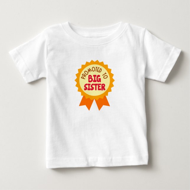 Promoted to Big Sister Long Sleeved Girl's T-shirt (Front)