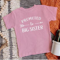 Promoted to Big Sister Pregnancy Announcement Baby T-Shirt