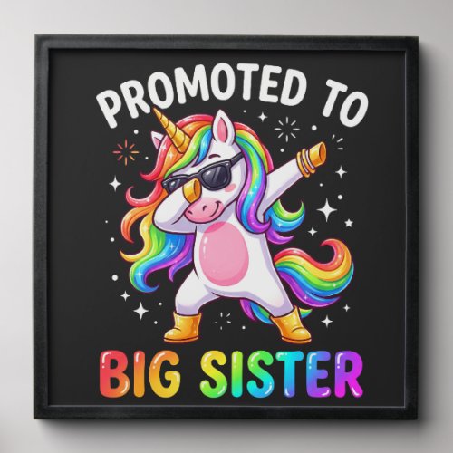 Promoted to Big Sister Stick Photo Tile