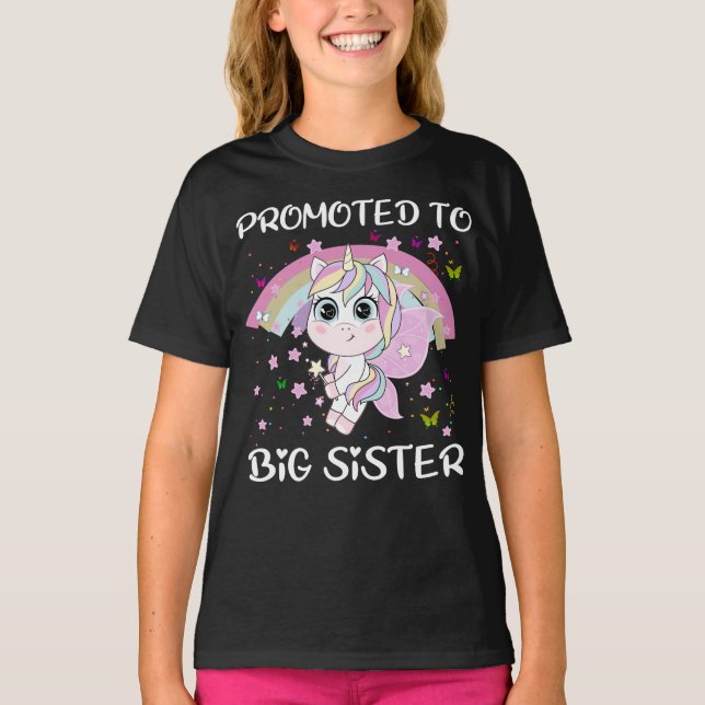 Promoted to Big Sister T-Shirt (Front)
