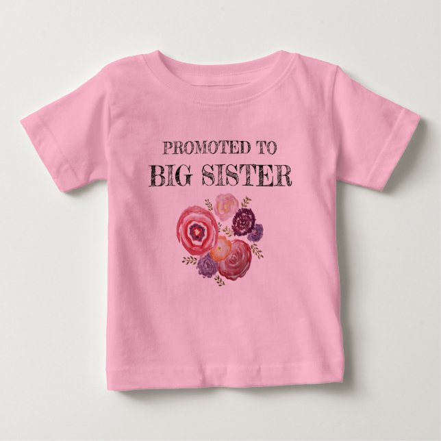Promoted to Big Sister T-shirt (Front)