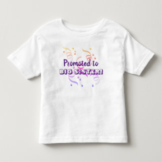 Promoted to big sister toddler t-shirt