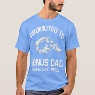 Promoted To Bonus Dad Again EST 2022 Christmas Fat T-Shirt