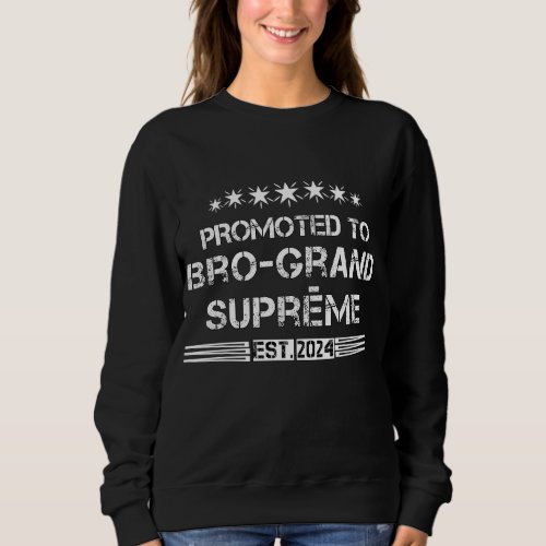 Promoted to bro grand suprme  sweatshirt