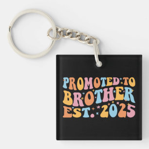 Promoted To Brother Est. 2025 III Keychain
