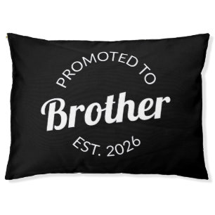 Promoted To Brother Est. 2026 I Pet Bed