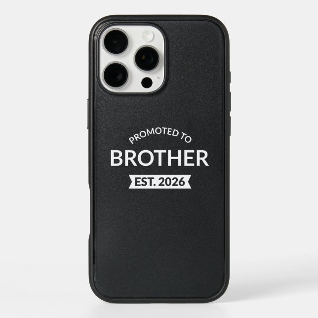 Promoted To Brother Est. 2026 II Otterbox iPhone Case (Back)