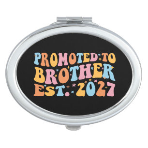 Promoted To Brother Est 2027 Big Brother Compact Mirror