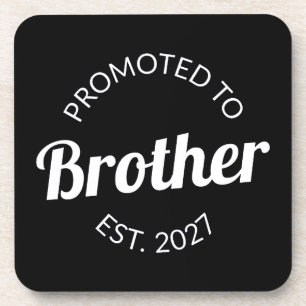 Promoted To Brother Est 2027 Big Brother I Beverage Coaster