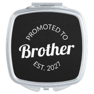 Promoted To Brother Est 2027 Big Brother I Compact Mirror