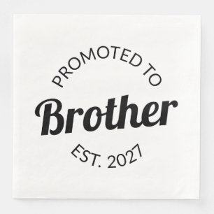 Promoted To Brother Est 2027 Big Brother I Paper Dinner Napkins