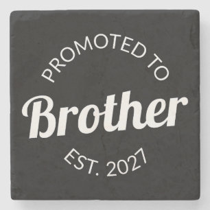 Promoted To Brother Est 2027 Big Brother I Stone Coaster
