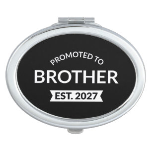 Promoted To Brother Est 2027 Big Brother II Compact Mirror