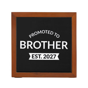 Promoted To Brother Est 2027 Big Brother II Desk Organizer