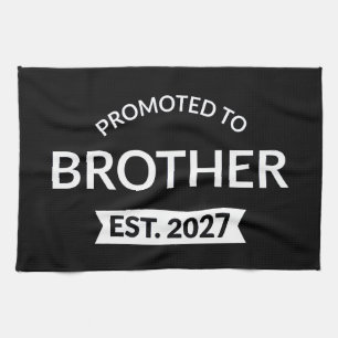 Promoted To Brother Est 2027 Big Brother II Kitchen Towel
