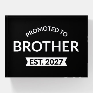 Promoted To Brother Est 2027 Big Brother II Paperweight