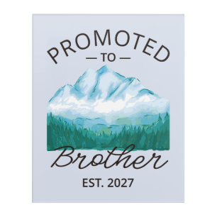 Promoted To Brother Est 2027 Big Brother VI Acrylic Print